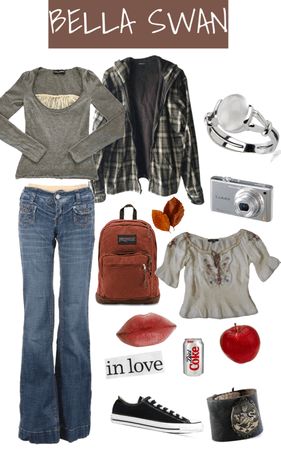 Twilight Outfits Ideas Rosalie, Isabella Swan Outfit, Twilight Style Outfits, Twilight Oc Outfit, 2000s Twilight Fashion, Twilight Themed Outfits, How To Dress Like Bella Swan, Bella Swan Halloween Costume, Twilight Style Inspired Outfits