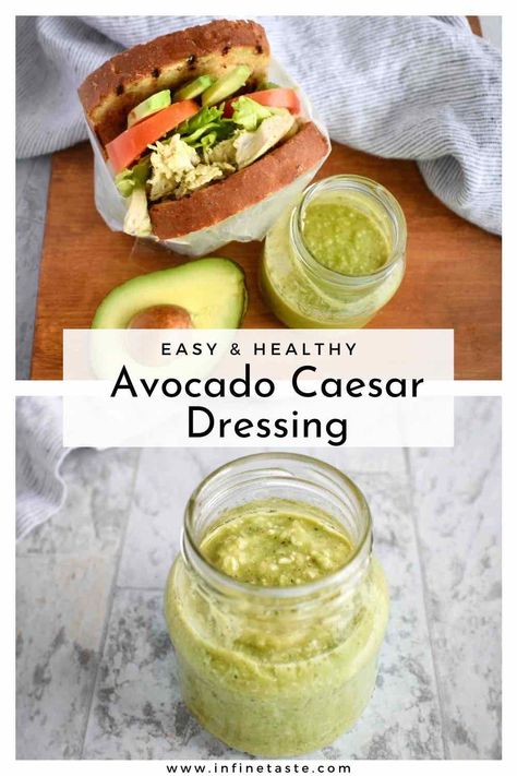 Easy Sheet Pan Dinner, Grilled Chicken Avocado, Avocado Salad Dressing, Healthy Dressing, Healthy Avocado, Classic Caesar Salad, Easy Sheet Pan Dinners, Chicken And Veggies, Pan Chicken Fajitas