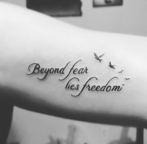 Small Quotes For Tattoos For Women, Freedom Quotes Tattoo, Small Tattoos Freedom, Freedom Inspired Tattoos, Guilt Tattoo Ideas, Tattoo For Recovery, More Than A Conqueror Tattoo, Tattoo Ideas Female Freedom, Tattoo That Means Freedom