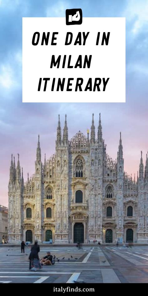 While you could easily spend several days—or even weeks—exploring Milan, sometimes you only get 1 day in Milan and have to make the most of it.

But don't worry, I've got you covered with this Milan itinerary.

Every moment is thoughtfully planned to provide you with the best of what Milan has to offer in just 24 hours. One Day In Milan, Milan Itinerary, Da Vinci Last Supper, Day In Milan, To Do In Milan, Milan Cathedral, Nooks And Crannies, Galleria Vittorio Emanuele Ii, Italy Travel Guide