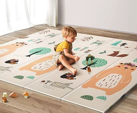 - Extra Large Baby Floor Mat: 79 x 71 inch
- Non-toxic Safe Material: High-density anti-scratch XPE foam material, non-toxic, odorless, and not easy to tear. Provides a soft and safe playing surface for toddlers and infants. 
- Reversible Sides Design: Our baby floor mat is reversible and has different patterns on each side.  
- Waterproof & Easy to Clean
- Widely Use: This foam playmat for babies is suitable for both indoor, outdoor play gym, as tummy time, crawling, learning to walk, playing. Playmats For Babies, Baby Crawling Mat, Baby Floor Mat, Baby Play Gym, Baby Pop, Baby Playpen, Waterproof Baby, Baby Mat, Best Baby Gifts