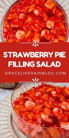 Fruit Salad With Canned Fruit, Strawberries Salad, Banana Fruit Salad, Salad Strawberry, Filling Salad Recipes, Easy Fruit Salad, Cheesecake Fruit Salad, Easy Fruit Salad Recipes, Pie Fillings