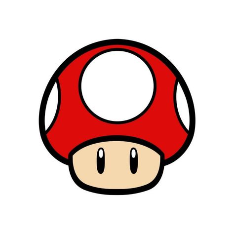 Mario 1 Up, Mario Characters Pfp, Mario Hat Drawing, Mario Kart Painting, Mario Characters Drawing, Mushroom From Mario, Super Mario Icons, Toad Cartoon, Super Mario Design