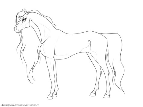 Horse Art Ideas, Horse Template, Horse Outline, Realistic Animal Drawings, Spirit The Horse, Horse Animation, Horse Sketch, Animal Drawings Sketches, Fantasy Horses