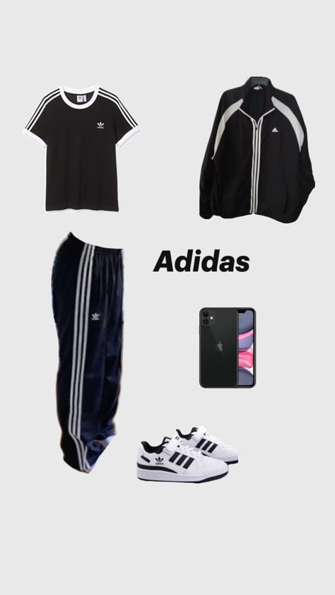 Adidas Adidas Kit, Outfit Adidas, School Fit, Adidas Outfit, Now United, Korean Fashion, Self Care, Outfit Ideas, Ootd