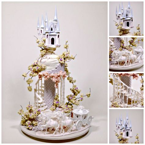 Fairy Tale Wedding Cake, Wedding Cake Tutorial, Learn Cake Decorating, Cake Techniques, Fantasy Cake, Castle Cake, Cake Pricing, Tiered Cake, Chocolate Wedding Cake