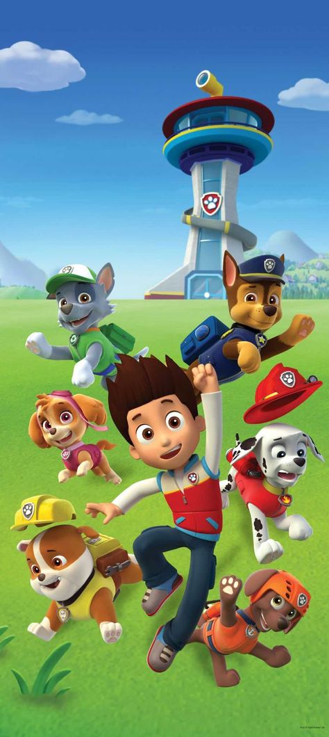 PAW Patrol Background Explore more Animated, Canadian, Children’s, Computer, Guru Studio wallpaper. https://www.whatspaper.com/paw-patrol-background-3/ Paw Patrol Wall Decor, Paw Patrol Wallpaper, How To Apply Wallpaper, Kids Computer, Baby Room Wall, Computer Animation, Black And White Background, Paper Wallpaper, Nursery Wallpaper