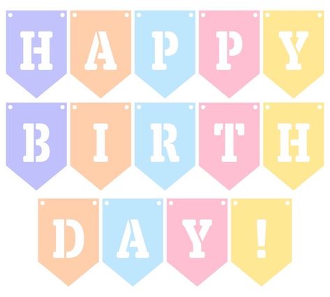 Happy Birthday Lettering Printable, Happy Birthday Letters Printable Free, Happy Birthday Alphabet Letters, Printable Happy Birthday Banner Letters, Happy Birthday Sign Printable, Free Printable Birthday Banner, Happy Birthday Banner Printable Free, Printable Birthday Decorations, Letter Happy Birthday