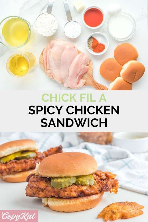 Chick Fil A Spicy Chicken Sandwich Recipe, Chick Fil A Chicken Recipe Spicy, Spicy Chick Fila Sandwich, Spivey Chicken Sandwich, Copycat Chick Fil A Spicy Chicken, Copycat Spicy Chick Fil A Sandwich, Keto Chicken Sandwich Recipes, Chickfila Spicy Chicken Sandwich Recipe, Baked Spicy Chicken Sandwich