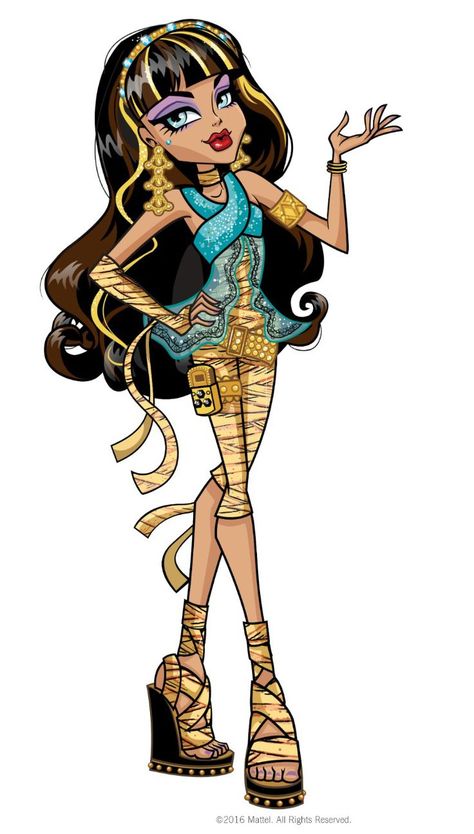 Monster High Characters Cleo, Cleo Monster High Costume Halloween, Cleo From Monster High Costume, Cleo Monster High Outfit, Cleo De Nile Dress To Impress, Cleo De Nile Hair, Cleo From Monster High, Cleopatra Monster High, Cleo Monster High Costume