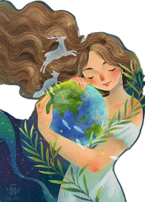 Save Environment Posters For Kids, Tash Sultana, Picture Of A Person, Planet Drawing, Save Mother Earth, Earth Illustration, Drawing Competition, Drawing Prompts, Creative Drawing Prompts