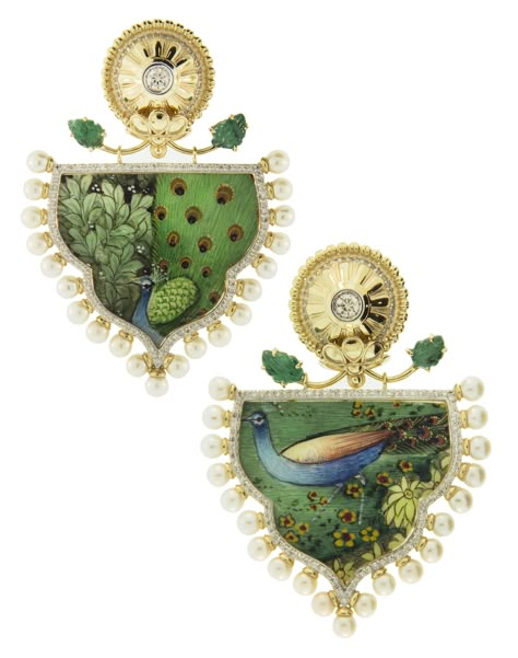 Silvia Furmanovich Jewelry, Antique Jewellery Designs, Country Jewelry, Green Wedding Colors, Medieval Jewelry, Art Jewelry Contemporary, Animal Fashion, Girls Jewelry, Floral Earrings