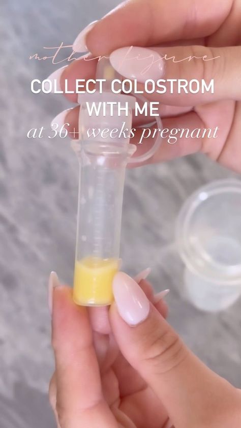 COLLECT COLOSTRUM WITH ME At 36+ weeks pregnant! There are so many benefits to collecting colostrum especially if you for see a nicu stay or May end up with a c-section (some mamas struggle getting their milk in after a cesarean) However, it is not for everyone and sometimes the benefits do not outweigh the risks so always check with your doctor and I strongly suggest working with a breastfeeding professional before you start. I am not a doctor or a breastfeeding professional. Just a mama w Collect Colostrum, 36 Weeks Pregnant, 36 Weeks, Mom Things, Weeks Pregnant, C Section, A Doctor, For Everyone, Milk