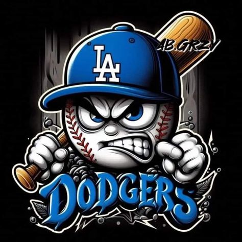 Dodgers Win, Dodgers Nation, Baseball Fabric, La Dodgers Baseball, Cool Tattoo Drawings, Mlb Logo, Kyle Kuzma, Yankees Logo, Dodgers Fan