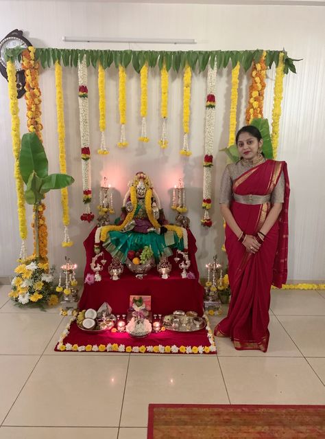 Decorating Ideas For Pooja At Home, Lakshmi Background Decoration, Decoration For Lakshmi Pooja At Home, Varmahalaxmi Decoration At Home, Lakshmi Pooja Background Decoration, Mangalagauri Pooja Decoration, Decoration Ideas For Varalakshmi Pooja, Varalaxmi Vratham Decoration, Varamahalaxmi Pooja Decoration