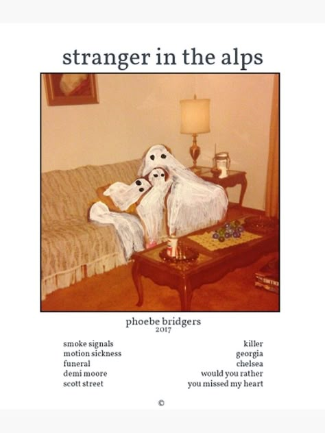 Stranger In The Alps Poster, Phoebe Wall, Pheobe Bridgers Poster, Phoebe Bridgers Poster, Autumn Posters, Stranger In The Alps, Dark Academia Posters, Skeleton Girl, Dorm Posters