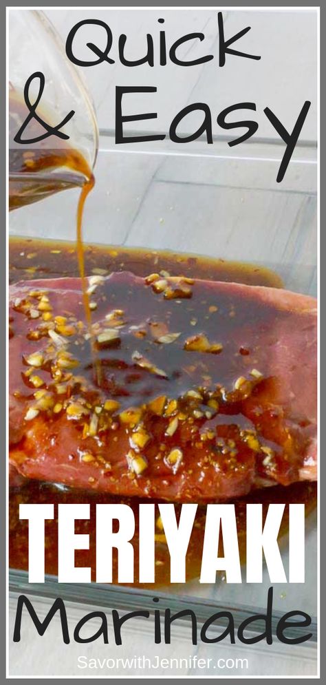 Teriyaki Marinade Recipe, Grilled Foil Packets, Asian Marinade, Teriyaki Steak, Fish Steak, Steak Marinade Recipes, Beef Marinade, Teriyaki Recipe, Teriyaki Marinade