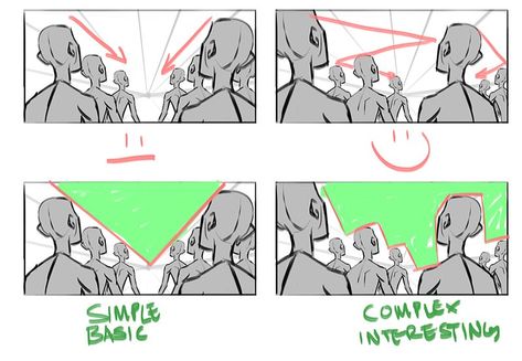 Composing crowds by Ryan Lang Comic Tips, Comic Book Layout, Perspective Drawing Lessons, Comic Tutorial, Comic Layout, Irregular Patterns, Perspective Art, Comic Drawing, Art Help