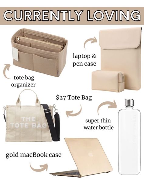 Shop Purse Organizer, Tote Organizer … and other curated products on LTK, the easiest way to shop everything from your favorite creators. Purse Organization Aesthetic, Handbag Essentials For Work, Whats In My Work Bag Offices, Tote Bag For College Students, Purse Organization Inside, Work Bag Organization, Bag Organization Ideas, Tote Bag Organization, Purse Must Haves