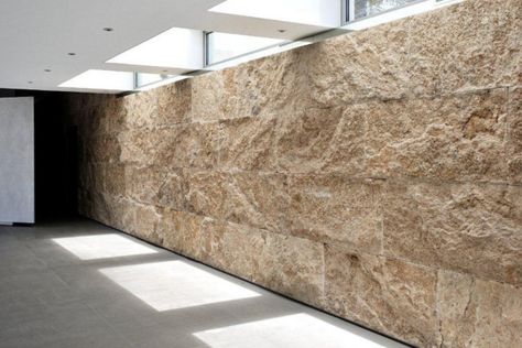 Splt Face Travertine - clieck to enlarge Interior Stone Wall Ideas, Split Face Travertine, Stone Wall Ideas, Interior Stone Wall, Stone Wall Living Room, Limestone Cladding, Cladding Texture, Face Stone, Travertine Colors