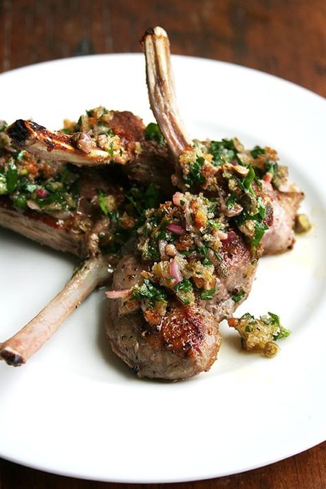 Mary's little lamb Lamb Rack Recipe, Lamb Chops Pan Seared, Lamb Chop Recipes, Lamb Dishes, Grilled Lamb, Rack Of Lamb, Lamb Chops, Lamb Recipes, Pan Seared