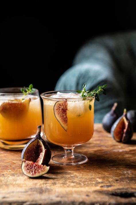 Fig Dark and Stormy | halfbakedharvest.con #fall #autumn #drinks #cocktails Soup Potluck, Tuscan Dinner, Drinks Com Vodka, Autumn Drinks, Winter Cocktails Recipes, Dark And Stormy, Dark N Stormy, Rum Cocktails, Christmas Cocktail