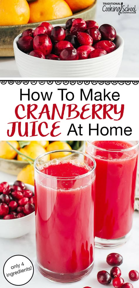 Unsweetened Cranberry Juice Recipes, Winter Juices Recipes, How To Juice Cranberries, How To Make Cranberry Juice From Fresh Cranberries, Cranberry Juice Homemade, Cold Pressed Cranberry Juice, Apple Cranberry Juice, Cranberry Juice Recipes Homemade, Cranberry Concentrate Recipes