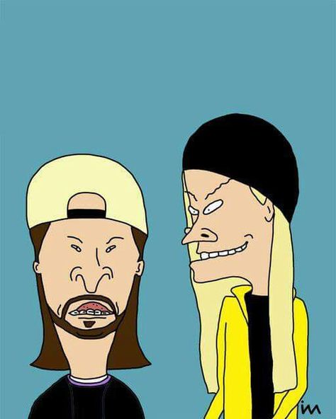 Jay and Silent Bob as Beavis and Butthead:) Beavis Y Butthead, Jay And Silent Bob, Dead Quote, Mike Judge, Punk Fashion Diy, Beavis And Butthead, Tex Avery, Silent Bob, Ninja Turtles Artwork