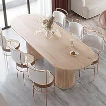 White Dining Table Modern, Wood Table Modern, Double Pedestal Dining Table, Round Pedestal Dining, Dinette Tables, Dinner Room, Stone Dining Table, Rectangle Dining Table, Oval Table Dining