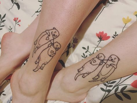 I love you like no otter Otter Tattoo Holding Hands, Otter Tattoo, Otters Holding Hands, Couples Tattoo, River Otter, Positive Vibes Only, Couple Tattoos, Otters, Infinity Tattoo