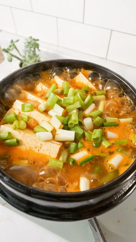 Doenjang Jjigae (Soybean Paste Stew) Bean Paste Stew Korean, Doenjang Jjigae Recipe, Doenjang Jjigae, Korean Stew, Jjigae Recipe, Soya Recipe, Cultural Foods, Asian Soup Recipes, Soybean Paste