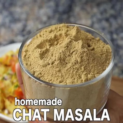 Chat Masala Recipe, Hebbars Kitchen, Chat Masala, Instagram Chat, Masala Powder Recipe, Hebbar's Kitchen, Homemade Mixes, Powder Recipe, Chaat Masala