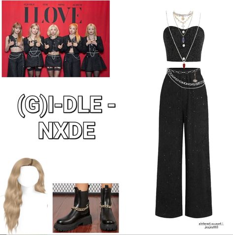 Gidle Nxde Outfit Stage Inspired, Gidle Nxde Outfit, G Idle Outfit Inspired, Nxde G-idle Outfit Inspired, Gidle Inspired Outfits, Nxde G-idle Outfit, Gidle Outfits Inspired, G Idle Nxde, Karen Gonzalez