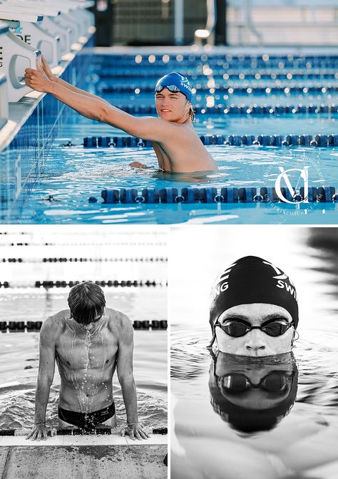 Swim Senior Photoshoot, Swim Graduation Pictures, Swim Poses Photography, Water Polo Pictures Senior Pics, Senior Swim Pictures, Water Polo Senior Pictures, Swimmer Pictures, Swim Photoshoot Ideas, Swimming Pose Ideas