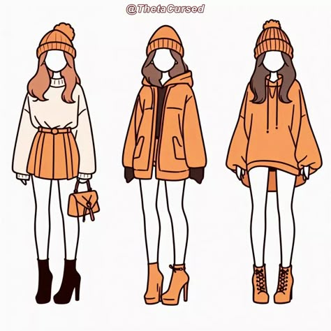 Drawing Winter Clothes, Winter Clothes Drawing Reference, Sweater Drawing Reference, Winter Outfits Drawing, Winter Clothes Drawing, Outfits For The Winter, Clothes Drawing, Bold Outfits, Hoodie Drawing