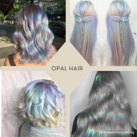 Periwinkle Hair, Hair Color Swatches, Pretty Hair Cuts, Opal Hair, Candy Hair, Hair Color Pastel, Pretty Hair Color, Hair Stylies, Hair Color And Cut