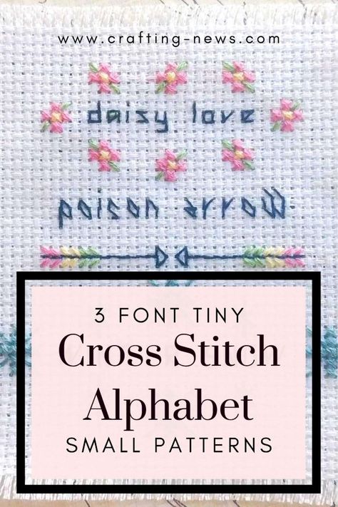 These 3 Font Tiny Cross Stitch Alphabet Small Patterns is the perfect way to subtly customize your cross stitch work. Add small details or even your name to your finished work! Free Tiny Cross Stitch Patterns, Tiny Cross Stitch Alphabet, Easy Cross Stitch Letters, Cross Stitch Alphabet Patterns Free, Cross Stitch Names, Cross Stitch Fonts Free, Swimming Embroidery, Cross Stitch Lettering, Small Cross Stitch Font