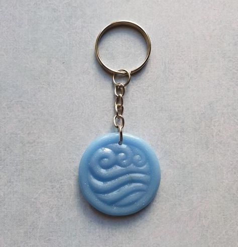 Katara Necklace, Arte Monster High, Clay Diy Projects, Polymer Clay Diy, Cute Clay, Diy Keychain, Clay Charms, Necklace Choker, Avatar The Last Airbender