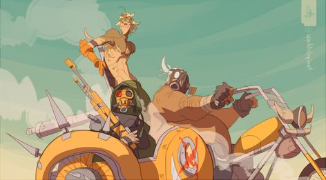 Junkrat Art, Roadhog X Junkrat, Junkrat X Roadhog, Tired Love, Junk Rat, Junkrat Fanart, Jamison Fawkes, Roadhog And Junkrat, Junkrat And Roadhog