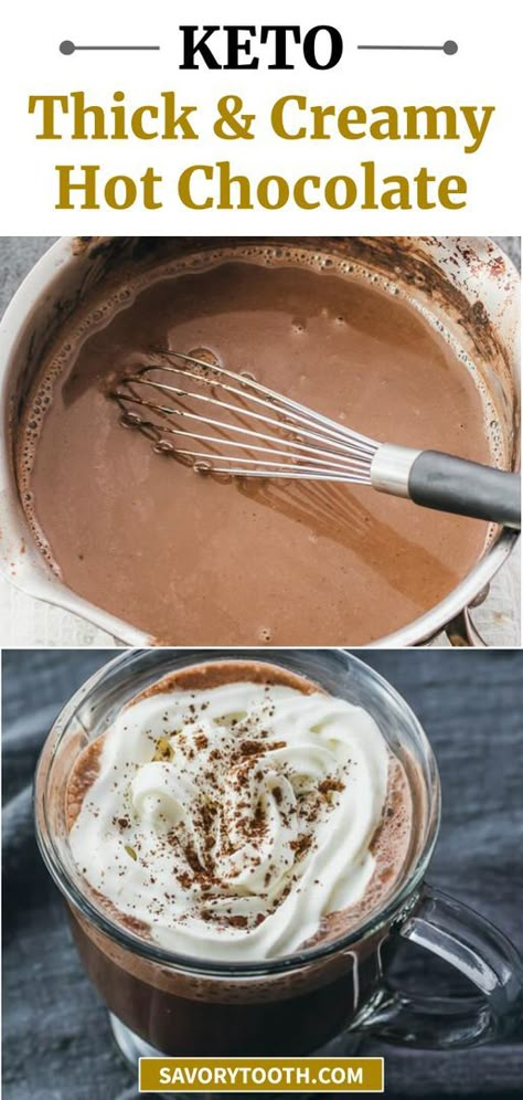 Almond Milk Hot Chocolate Recipe, Hot Chocolate With Almond Milk, Keto Clean Eating, Low Carb Hot Chocolate, Keto Hot Chocolate Recipe, Sugar Free Hot Chocolate, Beverages Recipes, Hot Chocolate Mix Recipe, Healthy Hot Chocolate