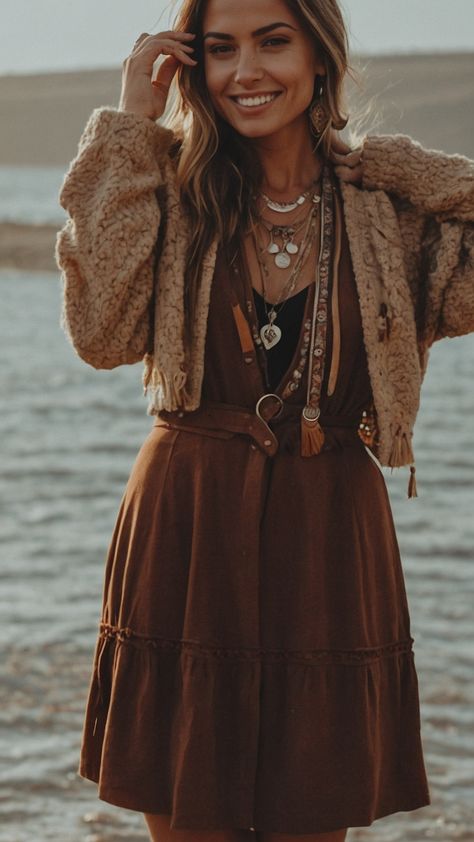 Get ready for fall with this stylish Boho Fall Outfit inspiration Discover trendy Hippie Western Casual and Midsize fashion for 2024 Embrace Witchy Size Cute 2023 Edgy styles for women Get inspired with dark bohemian Hippie fashion ideas Boho Black Dress Outfit, Western Outfits Women Casual Style, Midsize Western Outfits, Fall Hippie Outfits, Western Outfits Women Casual, Boho Work Outfit, Edgy Boho Fashion, Western Boho Outfits, Boho Western Outfits