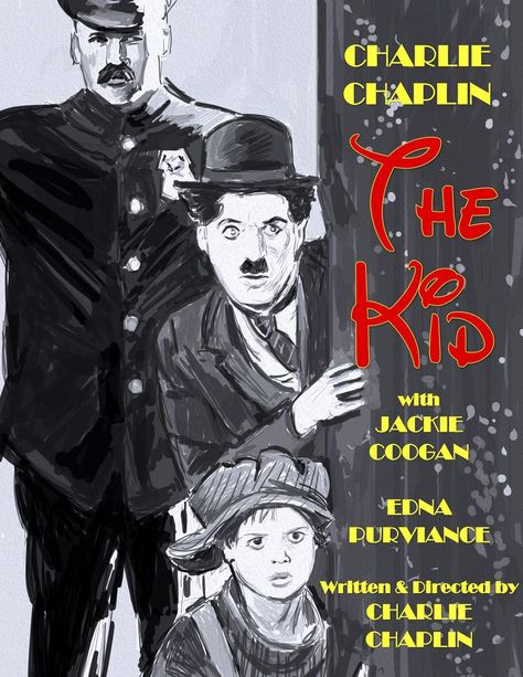 The Kid 1921, Edna Purviance, Alt Posters, Charlie Chaplin, The Kid, Poster Art, Movie Posters, Art, Film Posters