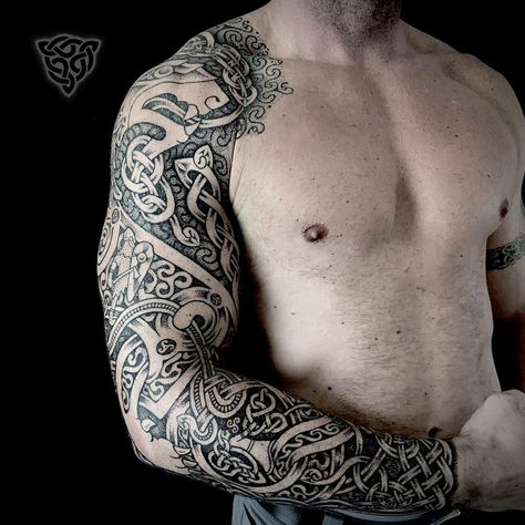 Men’s Celtic Sleeve Tattoo, Celtic Warriors Tattoo, Men Celtic Tattoo, Celtic Knot Tattoo Sleeve, Norse God Tattoo Sleeve, Celtic Leg Sleeve Tattoo, Celtic God Tattoo, Irish Sleeve Tattoo Men, Scottish Sleeve Tattoo