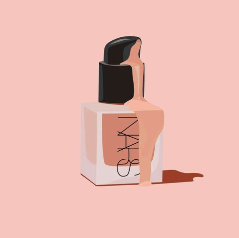 Cosmetics Illustration, Makeup Illustration, Drawing Prompts, Nars Makeup, Illustration Art Girl, Affinity Designer, Beauty Illustration, Vector Artwork, Instagram Highlight Icons