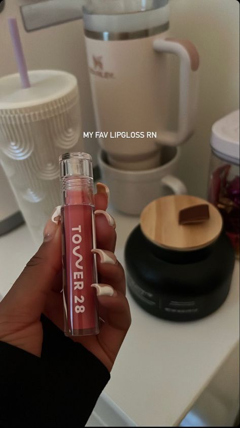 Tower Lip Gloss, Tower 28 Gloss, Tower 28 Lip Gloss, Tower 28, Makeup Bag Essentials, Makeup Accesories, Makeup Needs, Lip Products, Makeup Obsession