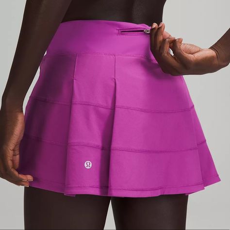 Nwt Lululemon Pace Rival Skirt/Skort Color: Vivid Plum Size 4 Regular Length Size 4 Sz 4 Lululemon Tennis Skirt, Pace Rival Skirt, Lulu Outfits, Street Skirt, Travel Free, Lululemon Pace Rival, Lululemon Skirt, Lululemon Outfits, Skirts For Kids