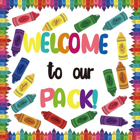 Amazon.com: YQUQWN, 65 Pcs Back to School Crayon Cutouts Classroom Bulletin Board Decorations, Back to School Welcome to Our Pack Themed CutOut Wall Decorations for Classroom Bulletin Board Sets Party Supplies : Office Products Wall Decorations For Classroom, August Bulletin Boards, Crayon Bulletin Boards, Toddler Bulletin Boards, Daycare Bulletin Boards, Crayon Themed Classroom, Welcome Bulletin Boards, Kids Bulletin Boards, Kindergarten Bulletin Boards