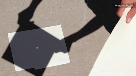 Couldn't get your hands on eclipse glasses.  No worries, just make a pinhole projector.  And it's very simple to make. Diy Pinhole Camera, Solar Eclipse Facts, Eclipse Party, Eclipse Glasses, Solar Eclipse Glasses, Solar Eclipse 2017, Pinhole Camera, Nasa Jpl, Facing The Sun