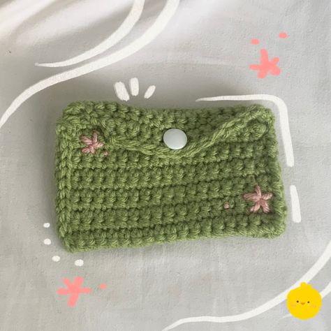 Crochet Wallet, Crochet Blanket Designs, Diy Bag Designs, Green Crochet, Green Purse, Crochet Fall, Custom Crochet, Fun Crochet Projects, Crochet Diy