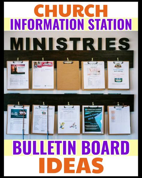 Community Board Ideas Display, Church Notice Board Ideas, Community Resources Bulletin Board, Announcements Bulletin Board, Church Information Bulletin Board Ideas, Information Wall Design, Bulletin Board Calendar Ideas, Bulletin Board Ideas For Church Ministry, Church Board Ideas